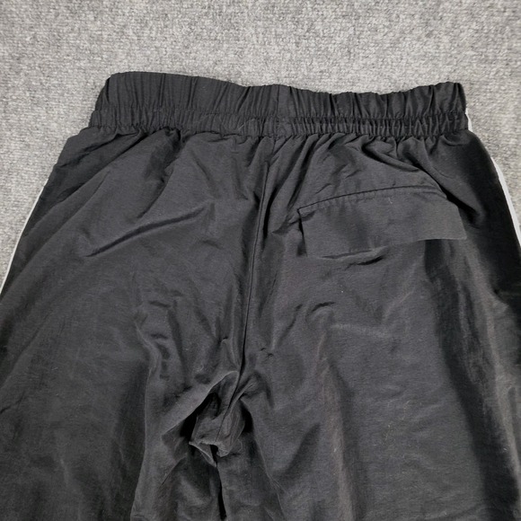 Adidas Women's M Essentials Wide Leg Woven Trousers Pants Black 3 Stripe Tricot - Picture 10 of 16